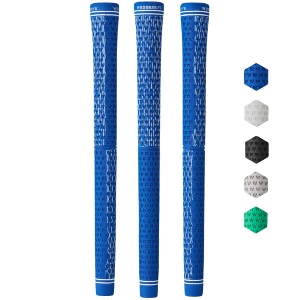 Wedge Guys DC Tour Golf Grips (Blue, 3 Pack)